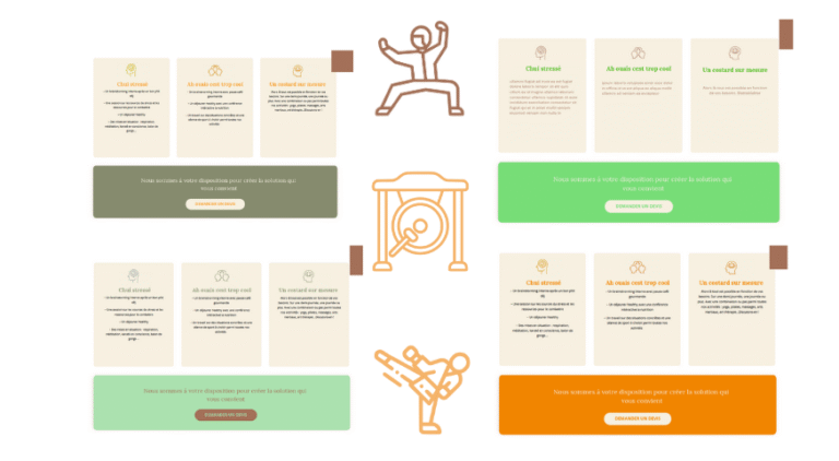 Des propositions de couleur pour faire évoluer une charte graphique, des pictogrammes aussi.