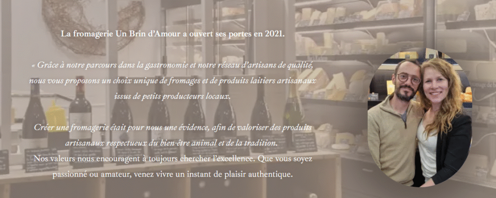 Début du site un brin d'amour